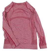 Malinové melírované spodní triko