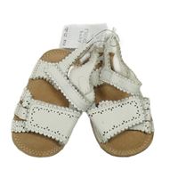 Nové - Bílé koženkové sandálky/capáčky Next vel. 18