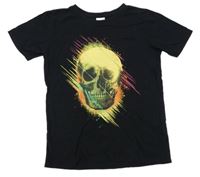 Černé tričko s lebkou Chapter Young