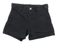 Antracitové teplákové riflové kraťasy H&M