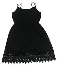 Černé krajkové šaty H&M