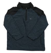 Tmavomodro-černá sportovní funkční mikina F&F