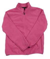 Růžová fleecová funkční propínací mikina s logem Everest