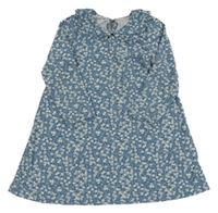 Modré květované šaty Matalan