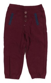 Vínové tregíny s knoflíčky S. Oliver