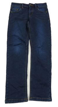 Tmavomodré teplákové skinny rifle Yigga