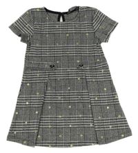 Černo-šedé vzorované úpletové šaty Primark