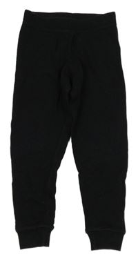 Černé žebrované pyžamové kalhoty M&S