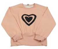 Meruňková mikina se srdcem 