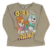 Béžové triko s Tlapkovou patrolou Nickelodeon