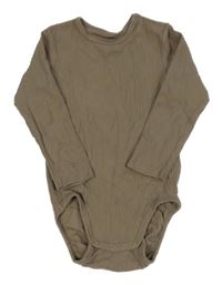Hnědé žebrované body H&M