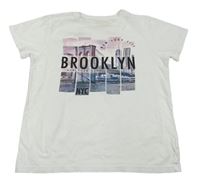 Bílé tričko s mostem Primark