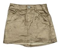 Zlatá riflová sukně H&M