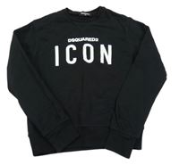 Černá mikina s nápisem 