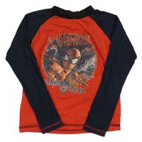 Červeno-tmavomodré triko se Spidermanem Marvel