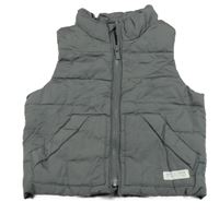 Šedá šusťáková zateplená vesta GAP