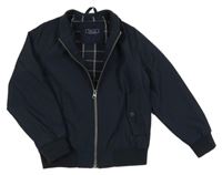 Tmavomodrý šusťákový jarní bomber Next