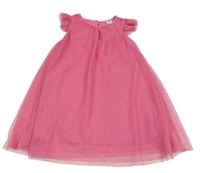 Růžové tylové třpytivé šaty Kiki&Koko