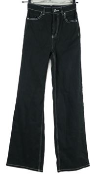 Dámské tmavošedé široké rifle H&M vel. 32