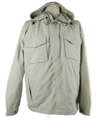 Pánská béžová šusťáková jarní bunda s kapucí C&A