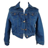 Dámská modrá riflová crop bunda Denim 