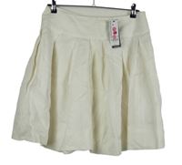 Nové - Dámská smetanová lněná sukně Warehouse 