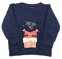 Tmavomodrá mikina se Santa Clausem Pocopiano