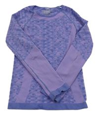 Modro-fialové vzorované funkční triko Crane