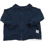 Tmavomodrá propínací mikina Minoti