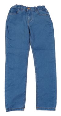 Modré elastické skinny rifle Denim Co.