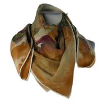 Dámský béžovo-barevný vzorovaný šátek 