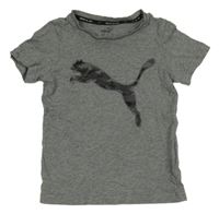 Šedé tričko s logem Puma
