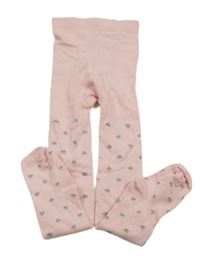 Růžové punčocháče se srdíčky H&M