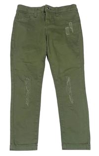 Khaki skinny rifle s prošoupáním Denim Co.