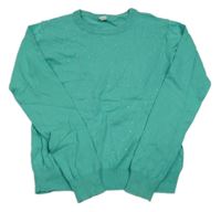 Zelený svetr s kamínky 