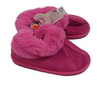 Nové - Fuchsiové semišové zateplené válenky Dunnes stores vel.35