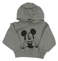 Šedá mikina s Mickeym a kapucí Primark