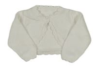 Bílý propínací svetr Nutmeg