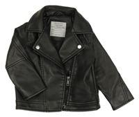 Černá koženková bunda Primark