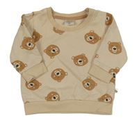 Béžová mikina s medvídky 