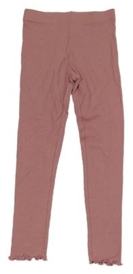 Růžové žebrované legíny Primark