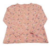 Růžové květované triko Lupilu
