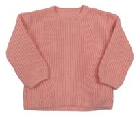 Lososový žinylkový svetr Dunnes