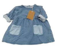 Nové - Modré teplákové šaty Zara