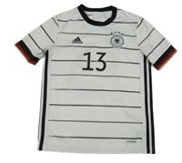 Bílo-černý pruhovaný funkční fotbalový dres Adidas