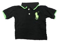 Černo-zelené polo tričko Ralph Lauren