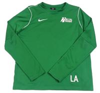Zelené funkční sportovní triko s nápisem Nike