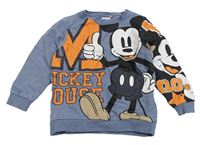 Modrošedá mikina s Mickeym Name it