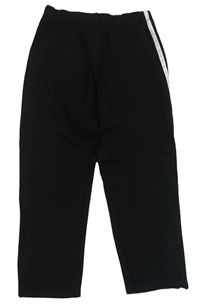 Černé tepláky s bílými pruhy River Island