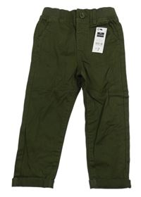 Nové - khaki plátěné chino kalhoty St. Bernard
